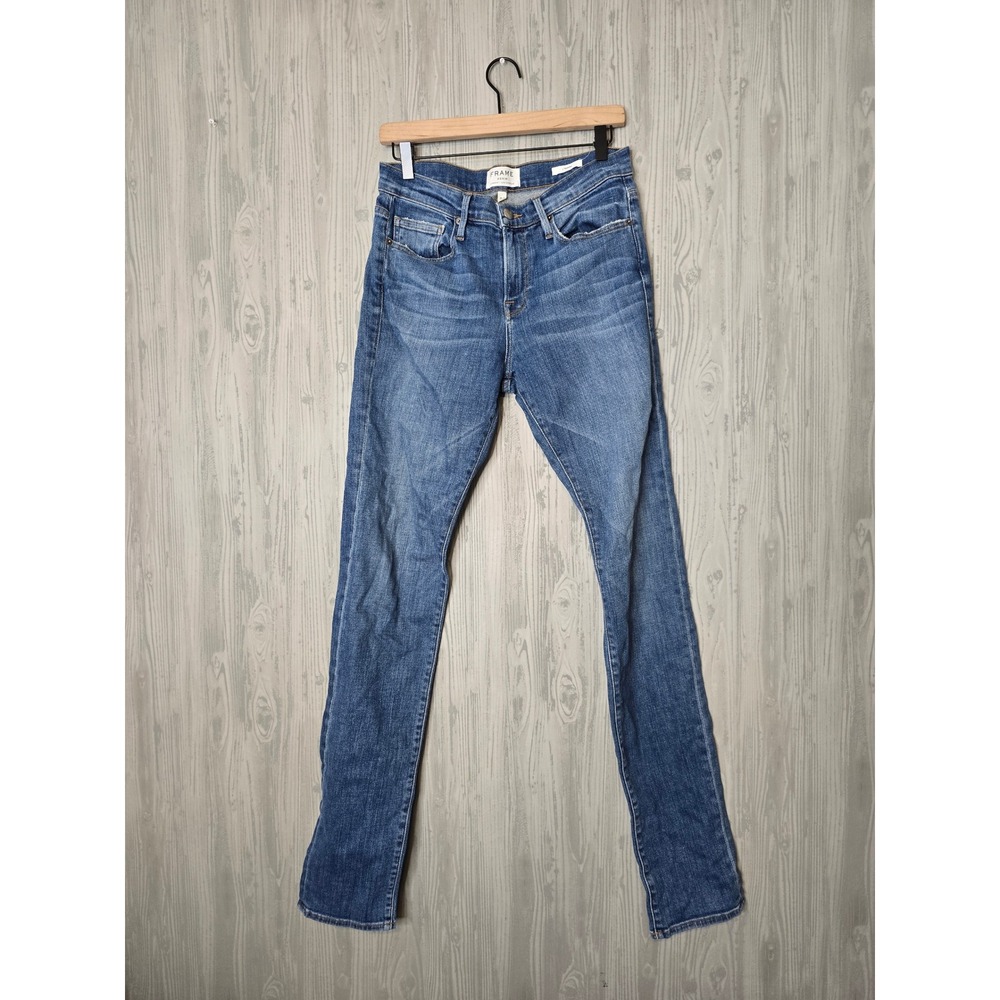FRAME L'Homme Jeans Mens 30 Slim Skinny Fit Medium Wash Stretch Denim